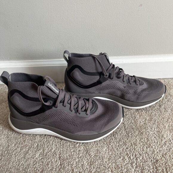 Lululemon Shoes Chargefeel Workout Mid 10 Gray Workout Exercise Comfort Athletic - Picture 3 of 8